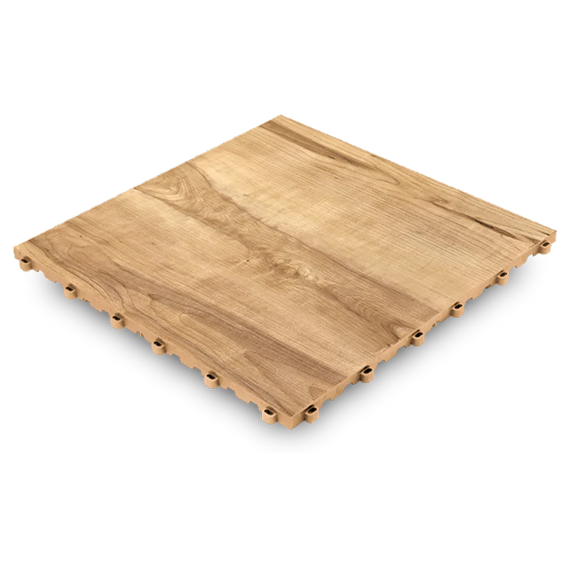 dalle pvc clipsable garage imitation bois