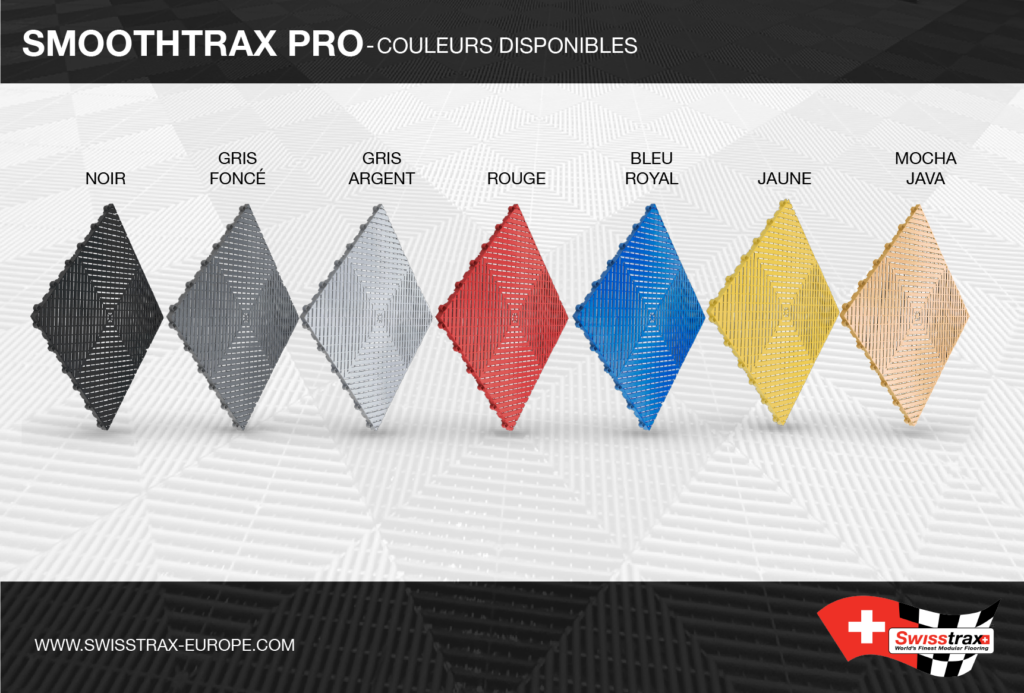 les couleurs des dalles de garage SWISSTRAX