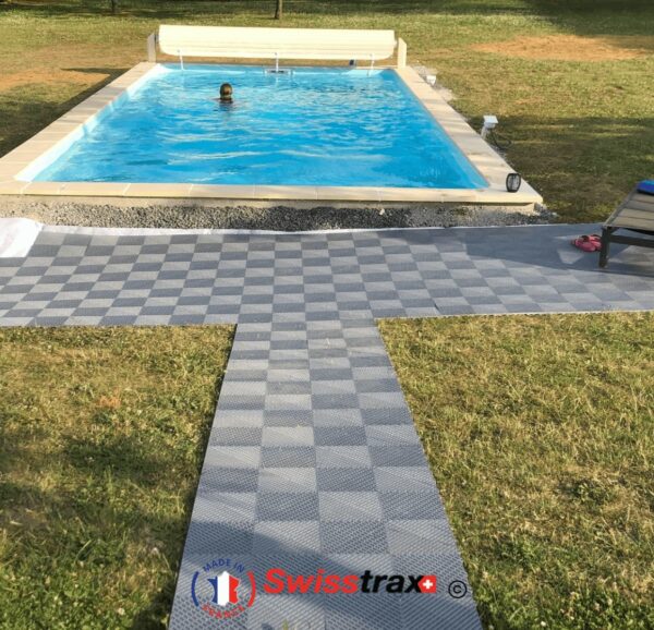 Sol terrasse provisoire de piscine