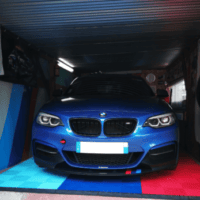 BMW M designed garage floor