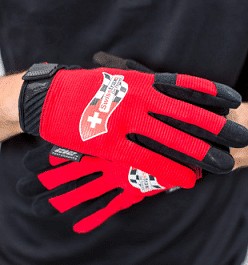crossed hand with swisstrax gloves
