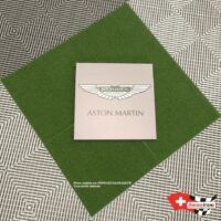 aston martin logo on a customizable floor tile
