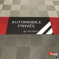 customized customer logo for garage or workshop flooring