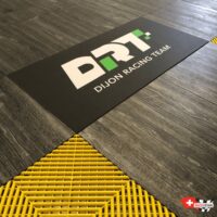 customized logo on your garage floor