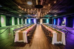 event removable tiles with a parquet finish