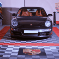 Porsche designed garage floor