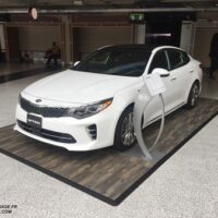 parquet type plastic floor tiles for car exhibition