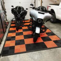 Tapis de sol pour moto design harley davidson