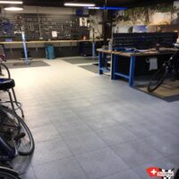 bike workshop flooring