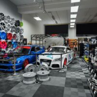 Checkerboard design Showroom floor