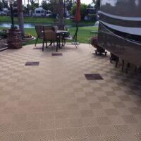 camping car terrace removable flooring