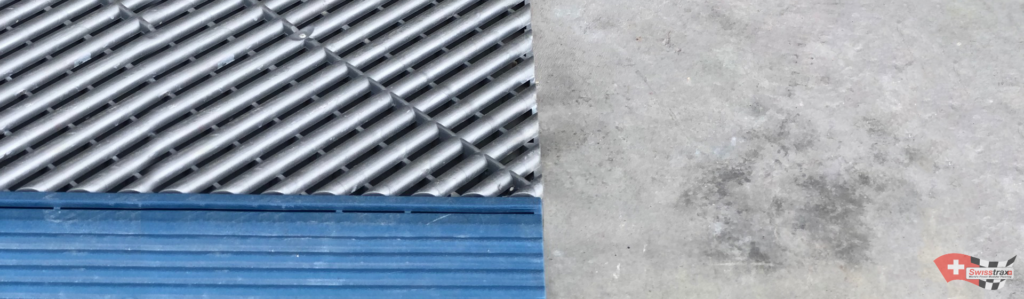 Comparison between concrete slabs and SWISSTRAX modular flooring