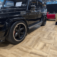 sol parquet voiture
