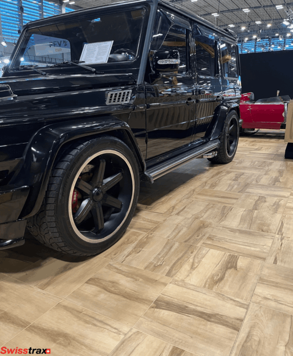 sol parquet voiture