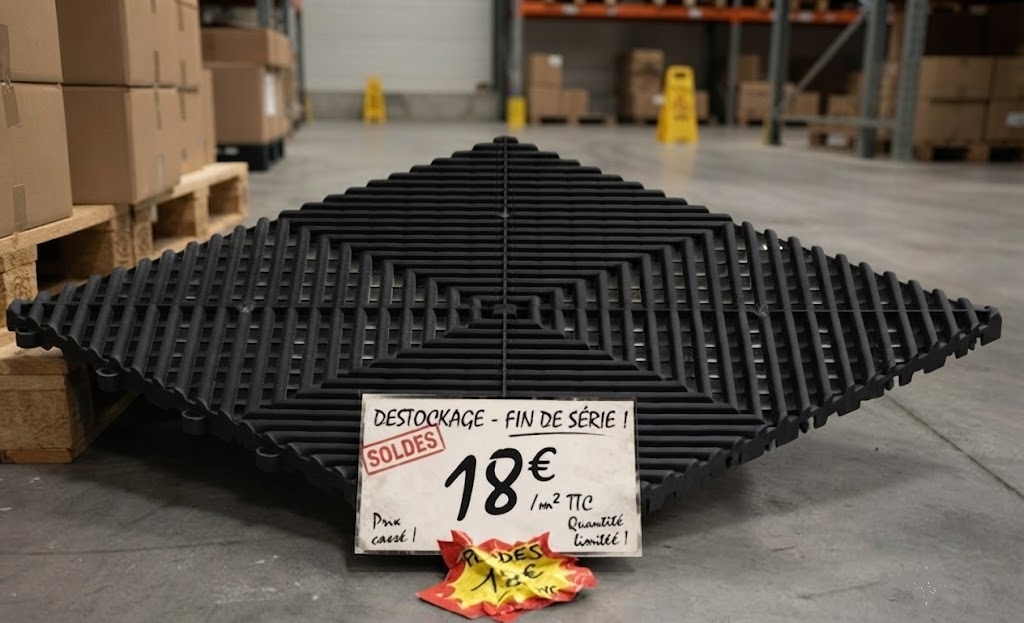 RIBTRAX Home black color - Per Sqm